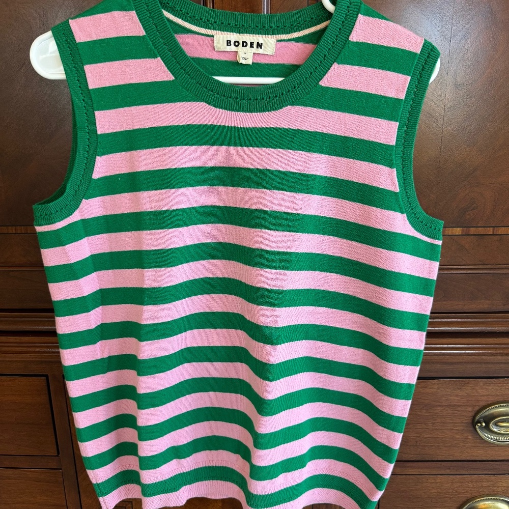 Boden - Catriona Crew Cotton Sweater Vest - like new